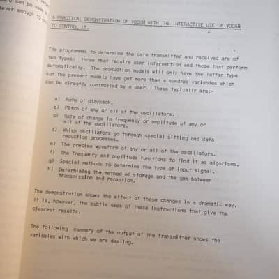 Rare - set of 2 reference books - EMS Vocom & Musys documentation by Peter Zinovieff & Peter Grogono image 11