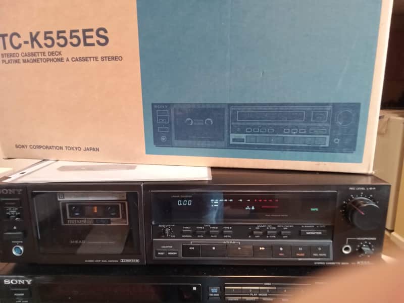 Sony TC-K555ES 1980s - Black | Reverb