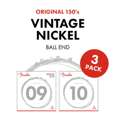 3-PACK of Fender 150L Pure-Nickel Electric Guitar Strings - LIGHT 9-42 image 7