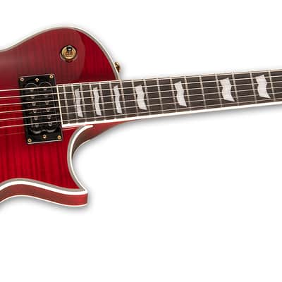 ESP LTD EC-1000T CTM FM See Thru Black Cherry Electric Guitar - Brand New image 3