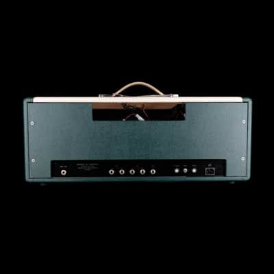 Pre Owned 2007 Divided By 13 FTR37 Green/Cream Guitar Amp Head And 2x12" Cab with Footswitch and Covers image 8