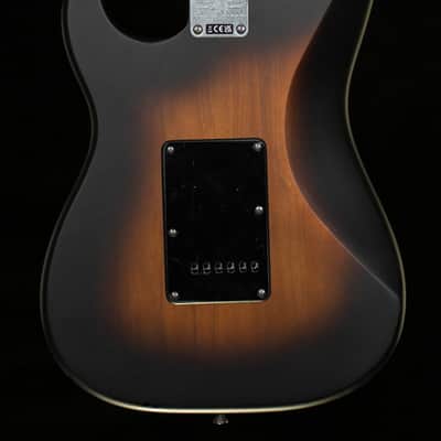 Squier 40th Anniversary Stratocaster Vintage Edition Black Anodized Pickguard Satin Wide 2-Color Sunburst (592) image 4