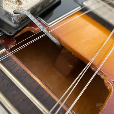 Greco Vintage Japanese SA-550R Semi-Acoustic 1980 Sunburst with fitted Leatherette Case image 9