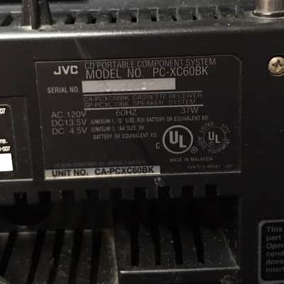 JVC PC-XC60 Stereo System Boombox 10 Disc CD Changer/Cassette image 4