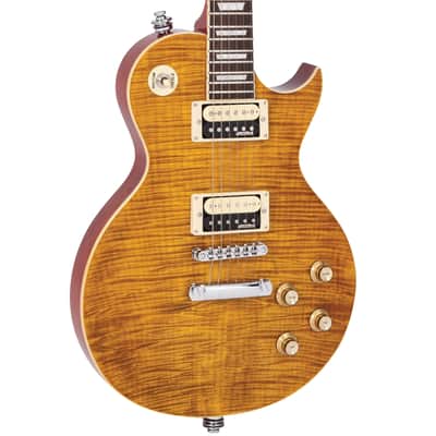 Vintage V100AFD Reissued Paradise Flamed Amber