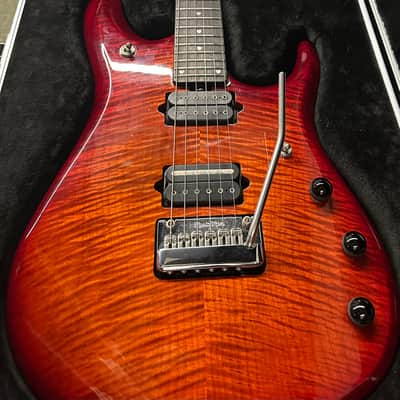 Ernie Ball Music Man John Petrucci Signature JP6 Figured Top 2020 - 2021 - Dragon Blood Flame image 4