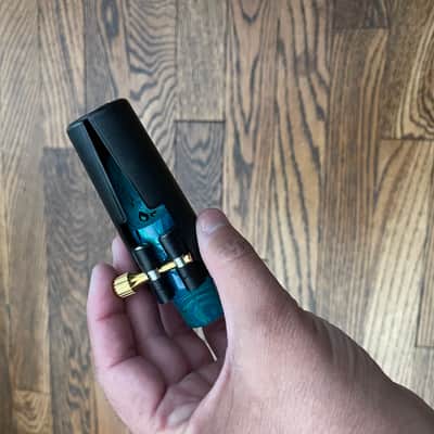 Arnold Montgomery (AM) Hard Rubber Alto Sax Mouthpiece Luna 7 - Blue Marble image 15