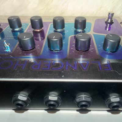 With box/ power supply/ most all inserts Electro-Harmonix Flanger Hoax Phaser / Flanger Modulator 2010s - Blue / Purple image 12