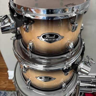 Pearl EXX725/C31 Export EXX 10 / 12 / 18 / 22 / 14x5.5" 5pc Drum Set with Hardware 2013 - 2020 - Jet Black image 6