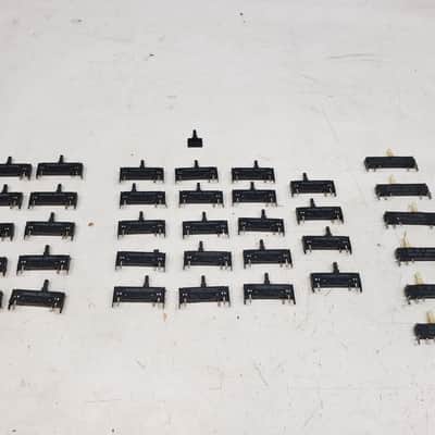 Used Set of 35 Original ARP Quadra Sliders for Refurbishing/Parts/Repair image 2