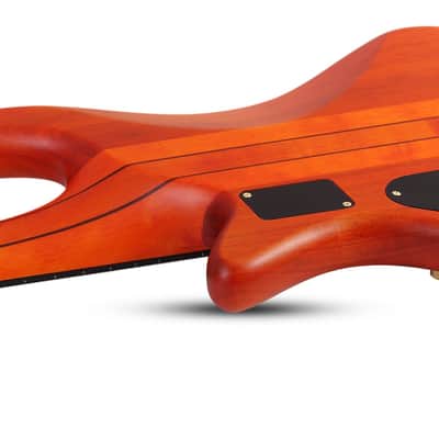 Schecter Stiletto Studio-5 FL Electric Bass. Left Handed Honey Satin image 8