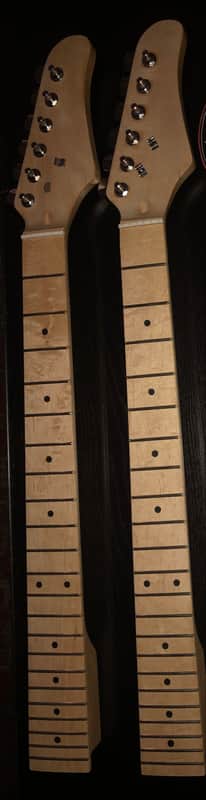 2 Great Condition 22 Fret All-Maple Strat-style USA-Made Necks *With PEGS image 1