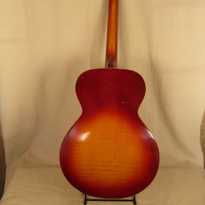 Silvertone 708 1940's - red sunburst with pickup image 7