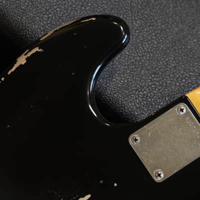 2020 Fender Custom Shop 1964 Jazz Bass Electric Bass Relic Black + COA OHSC image 15