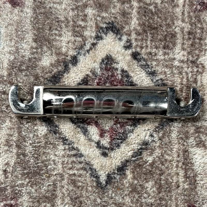 1950s Gibson Wrap Around Bridge / Tailpiece Vintage Nickel Lightweight Aluminum for Les Paul SG Special Junior Jr Epiphone Coronet Olympic! image 1