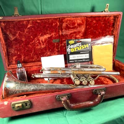 Conn New Invention Circus Bore Cornet-Made 1914-Low Pitch-A=440-Clean-Playable! image 11