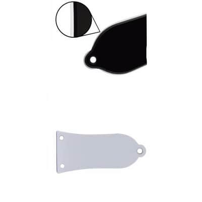 Truss Rod Cover Black 2-Ply Black 3-Hole Bell for Epiphone Les Paul image 5