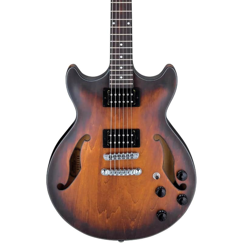 Ibanez Artcore AM73B-TF 6-String Semi-Hollow Body Electric Guitar with Walnut Fretboard, Right-Handed, Tobacco Flat image 1