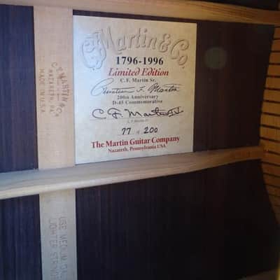 Martin D-45 Limited Edition 1796-1996 image 4