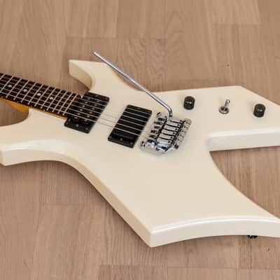 1986 BC Rich Warlock Vintage Electric Guitar White w/ Floyd Rose