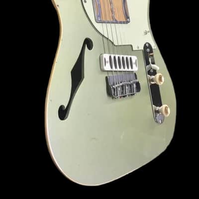 Ronin Betty Thinline "Custom Build" 2020 Pinecrest Green/Natural Redwood 5lbs 9oz  Authorized Dealer image 4