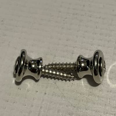 (2) GOTOH Nickel Strap Buttons & Screws For Gibson Guitar & Similar - AP-6695-001 image 2