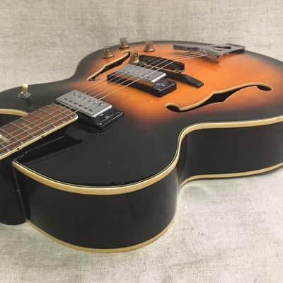 Ventura V-1300 Hollowbody 1968 Sunburst Jazz Box Electric Guitar MIJ Japan image 7