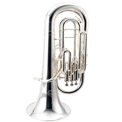 Jupiter JEP-470S Intermediate Bb Euphonium in Silver Plate SN D01052 image 6