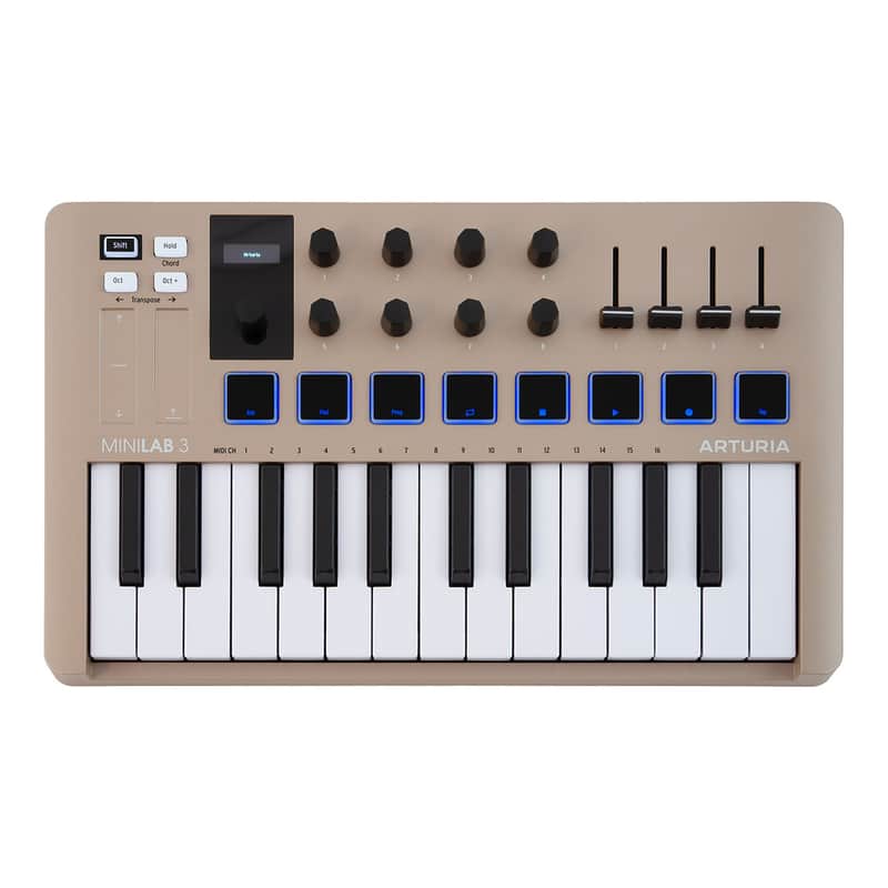 Arturia MiniLab 3 USB MIDI Controller (Champagne Edition) image 1