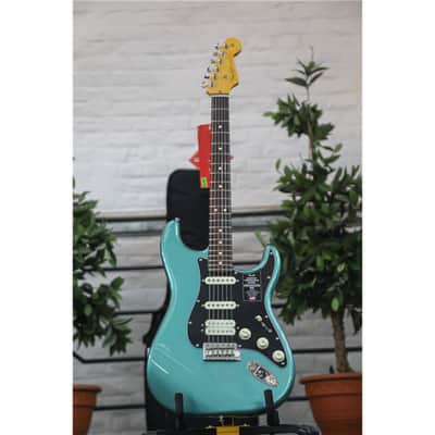 FENDER American Professional Classic Stratocaster HSS RW Faded Sherwood Green Me image 3