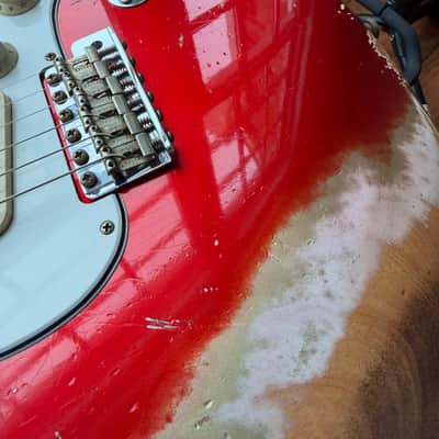 2025 Fender Custom Shop Stratocaster Pro SR25 Super Heavy Relic - Candy Apple Red image 14