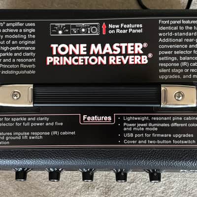 Fender Tone Master Princeton Reverb 12-Watt 1x10" Guitar Combo 2022 - Present - Black image 4