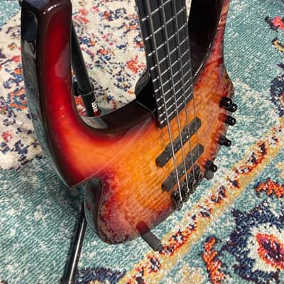 Tom Hamilton's Aerosmith, Parker - FB4 Fly Bass, Sunburst PLUS Stage Worn Leather Vest! (TH2 #29) image 13