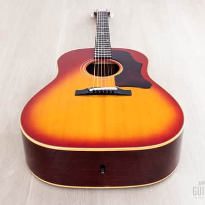 1964 Gibson J-45 ADJ Vintage Dreadnought Acoustic Guitar Cherry Sunburst, Collector-Grade w/ Case image 12