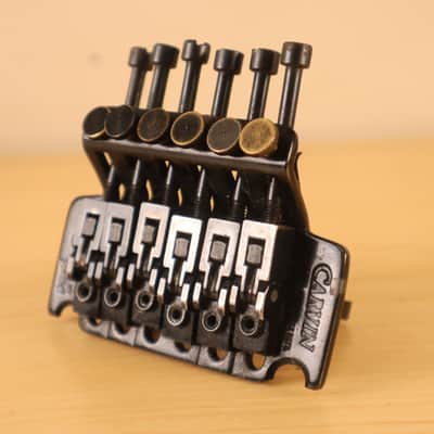 Vintage RARE Carvin Branded Stamped Kahler Steeler Tremolo Black Bridge image 8
