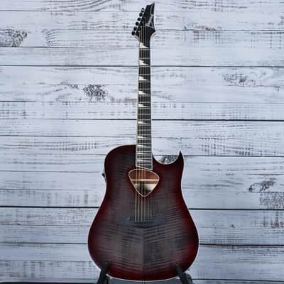 Ibanez ALT50FA Acoustic-Electric Guitar | Red Doom Burst image 2