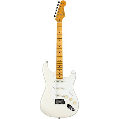 Fender Lincoln Brewster Signature Stratocaster Electric Guitar, Maple Fingerboard (with Case), Olympic White image 2