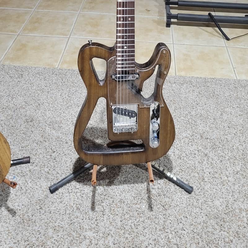 JIMCAT PIEZO HOLLOW medium walnut TELECASTER image 1