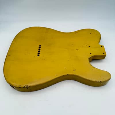MJT Telecaster Body Lefty Relic Alder Nitro Butterscotch Light mjt6652 image 6