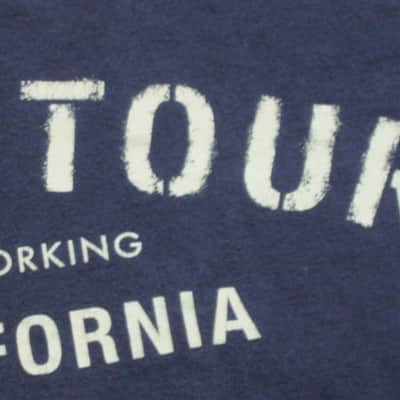pre-owned / worn genuine Fender - Fender Factory Tour (Corona, California USA) - short sleeve T-Shirt, Men's X-Large (XL) Navy Blue with Creme & Gray Graphic, 100% preshrunk cotton, late 2000s to early - mid 2010s image 21