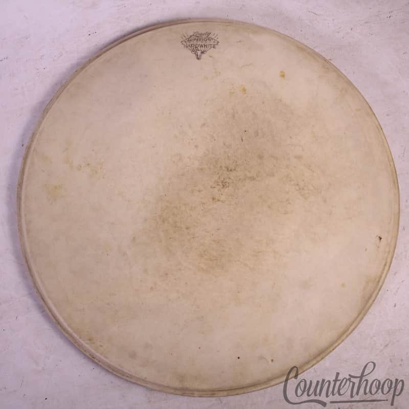 Leedy Superior Hardwhite Snare/Tom 15"Calf Skin Drum Batter Head Vintage 30s USA image 1