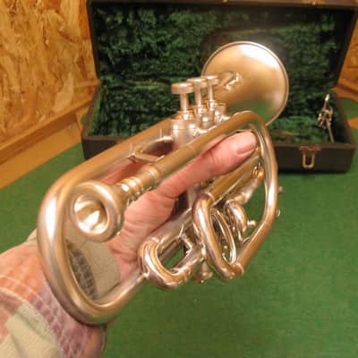 H.N. White American Standard Silver Cornet 1932 - Excellent! - Case and H.N. White 3 Mouthpiece image 14