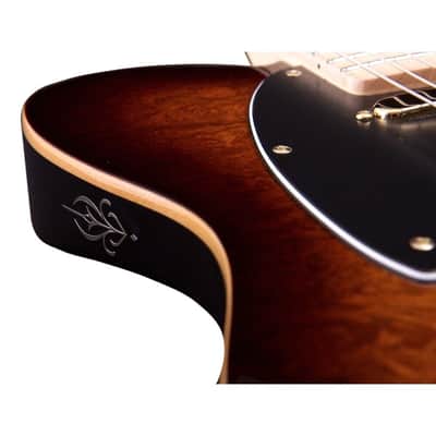 Michael Kelly Guitars Ele Gtr Custom Collection 50 Burl Burst S/s Mplfb,  MK50CBBMRN image 8