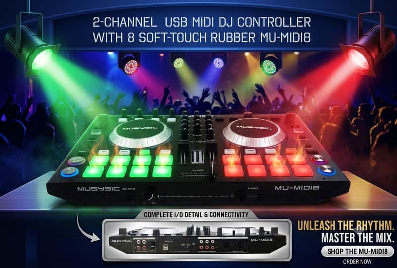 MU-MIDI8 2 CHANNELS 2025 - BRAND NEW image 1