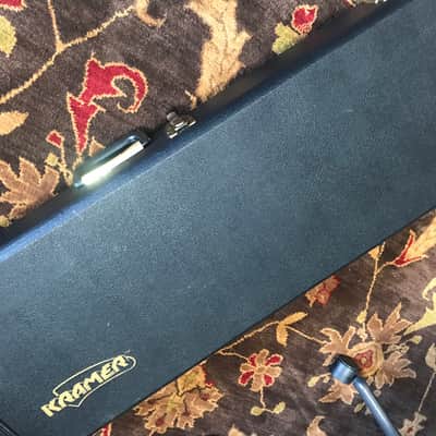 1986 Kramer Baretta II Flip-Flop blue, maple fingerboard, OHSC. With tremblock! image 16