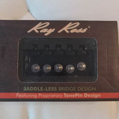 Roy Ross 5 String bass bridge- New in Box Roy Ross 5 String bass bridge- New in Box - BLACK image 1