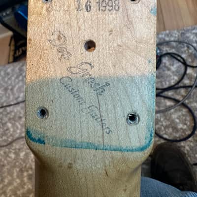Don Grosh Bent top electric guitar hand made in the USA ohsc aged lake placid blue Trans blue image 3