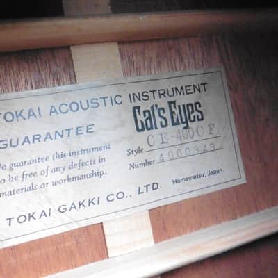 ☆ Rare Model Tokai Cats Eyes CE-400-CF 1980 JAPAN! + Pro | Reverb