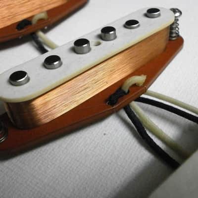 Stratocaster FULLERTON Guitar NON R.W.R.P. A5 Pickups SET Red Bottom Hand Wound by Q pickups image 4