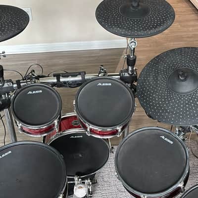 Alesis Strike Pro Kit Electronic Drum Set 2010s - Red Sparkle image 3